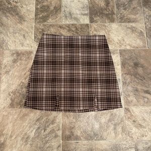 dillards plaid skirt